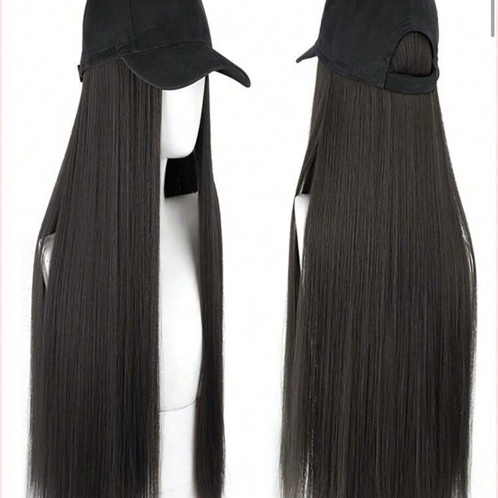New SHEIN Black Long Wig with Cap